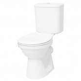 VitrA Milton Close Coupled Toilet WC Push Button Cistern - Standard Seat