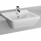 Vitra S50 Semi Recessed Basin 550mm Wide 1 Tap Hole