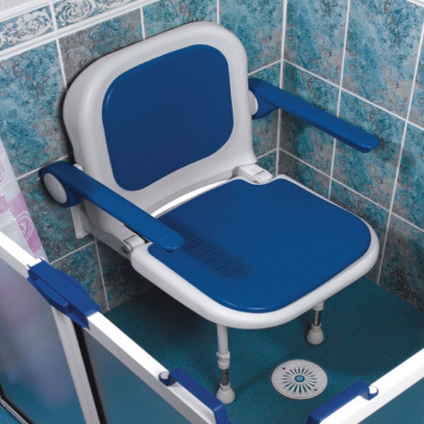 AKW 4000 Series Shower Seat 460mm 04130P Blue