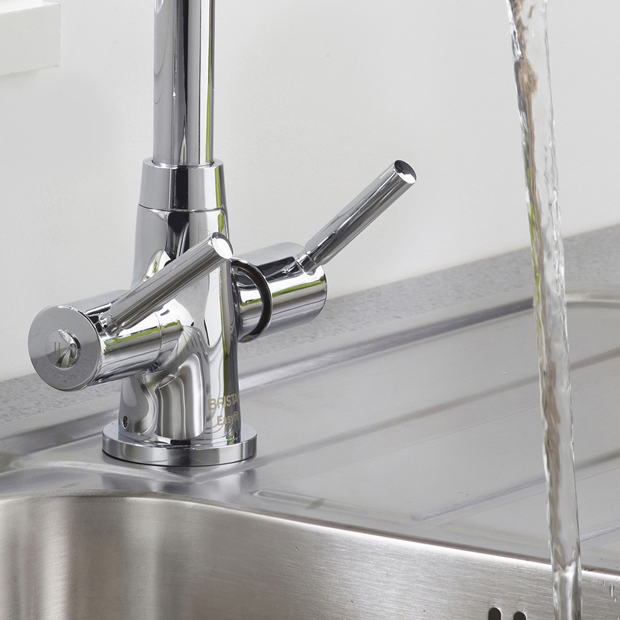 Bristan Monza Easyfit Küchenarmatur In Gun Metal Grey – Einfach Von Oben Montieren