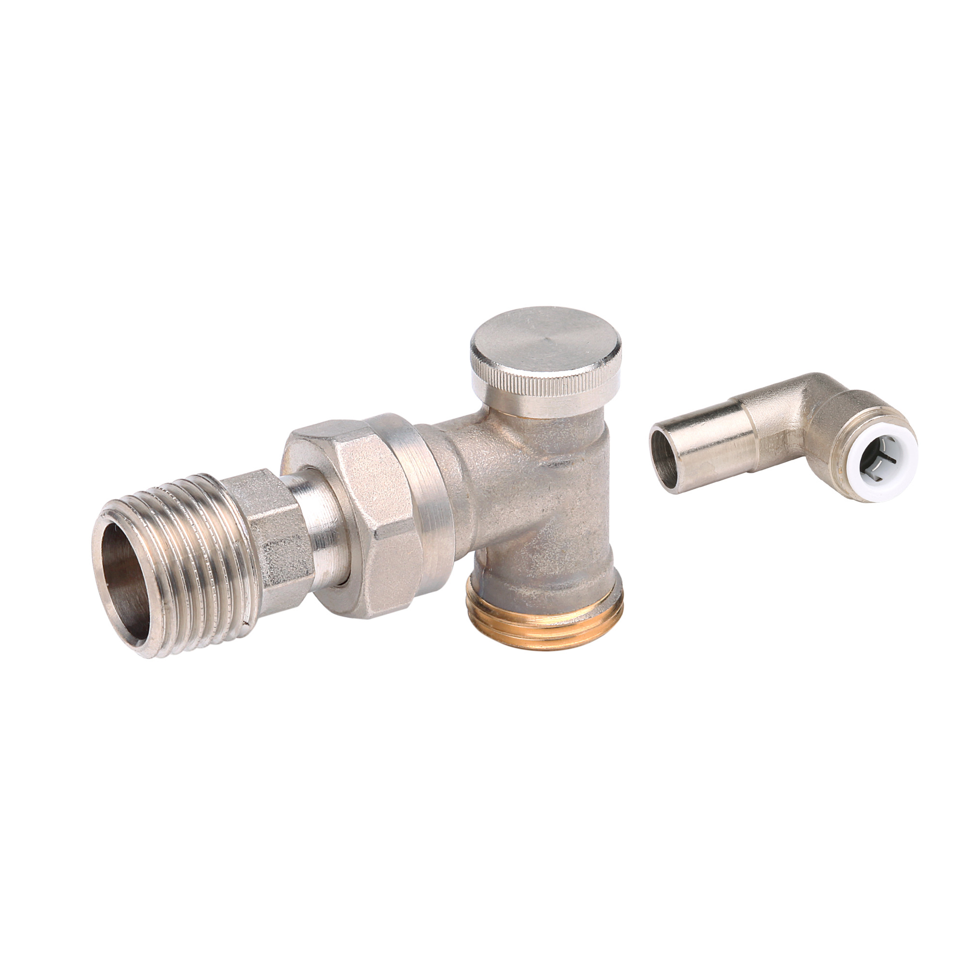 Danfoss Randall Radiator Valves | 506335 | Angled | Chrome