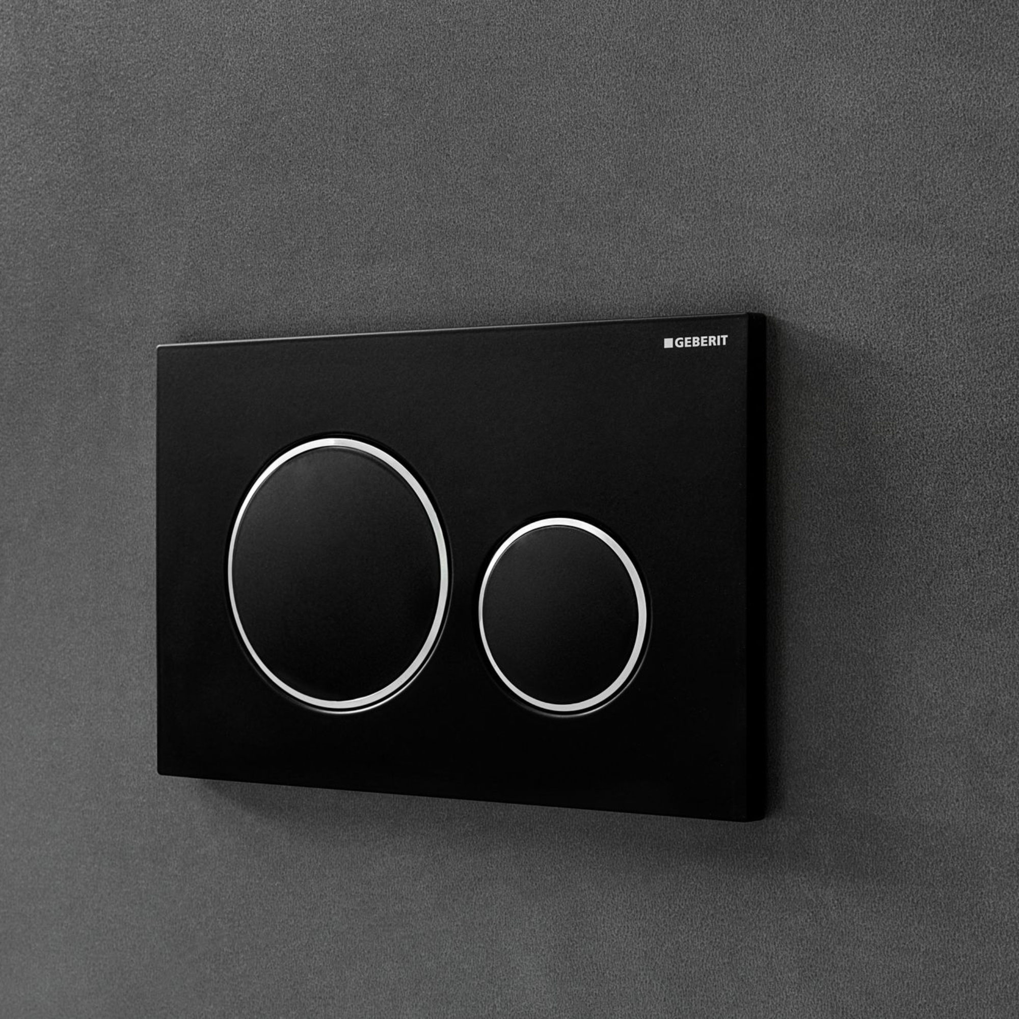 Pour Plaque De Déclenchement Geberit Sigma20  Ex Sigma30 Square Pour Rincagedouble Touche Noir Mat Laque Revetement Facile A Nettoyer Noir 115883161 94576751