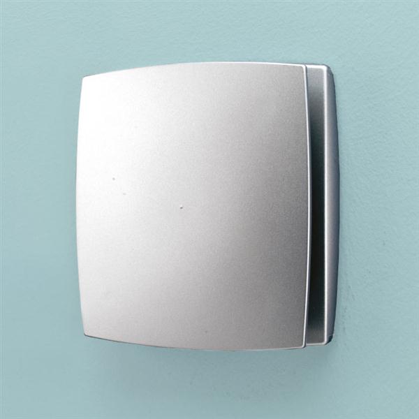 HiB Breeze Bathroom Fan | 31300 | Plastic | Matt Silver