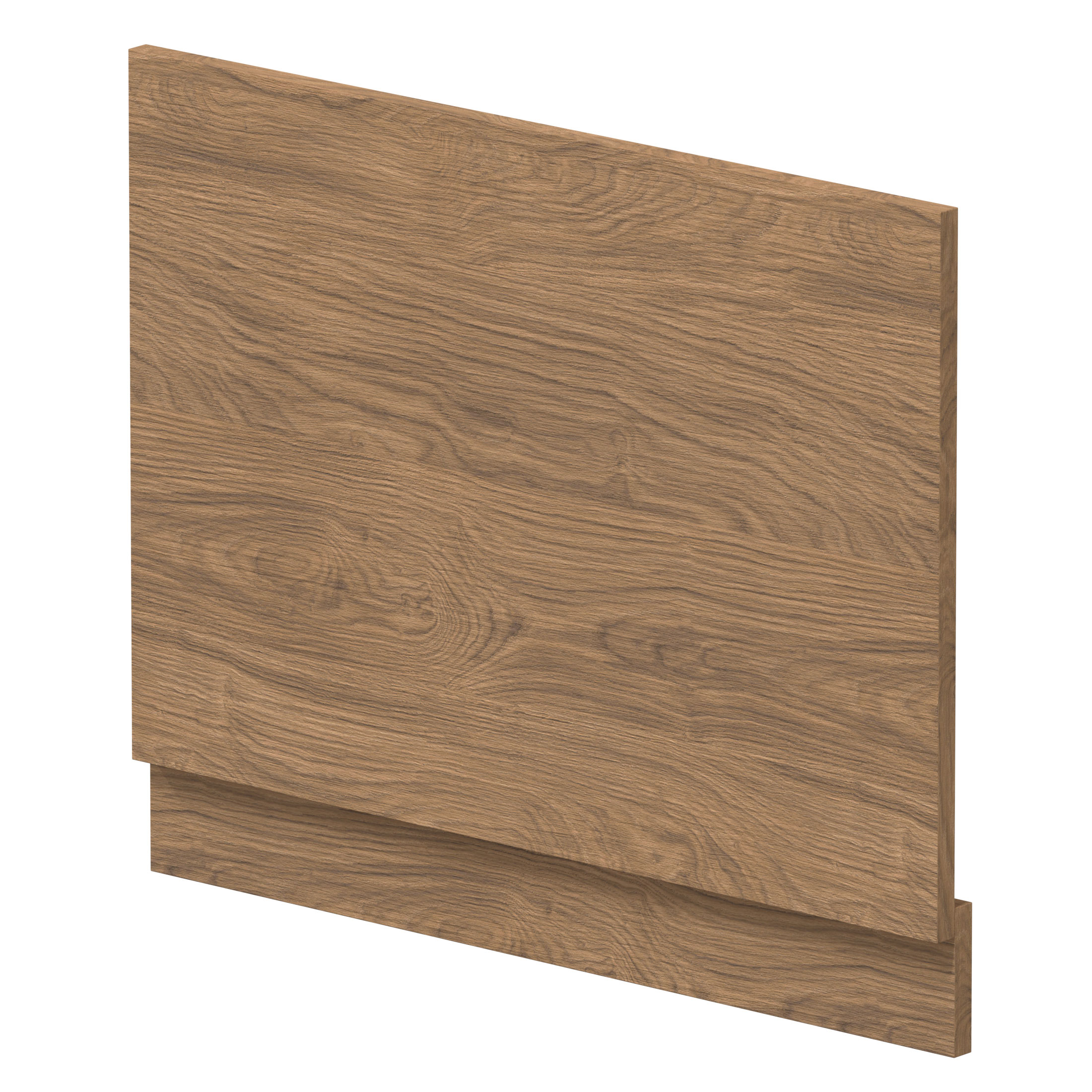 Hudson Reed Bath End Panel 560mm H x 700mm W - Antique Oak