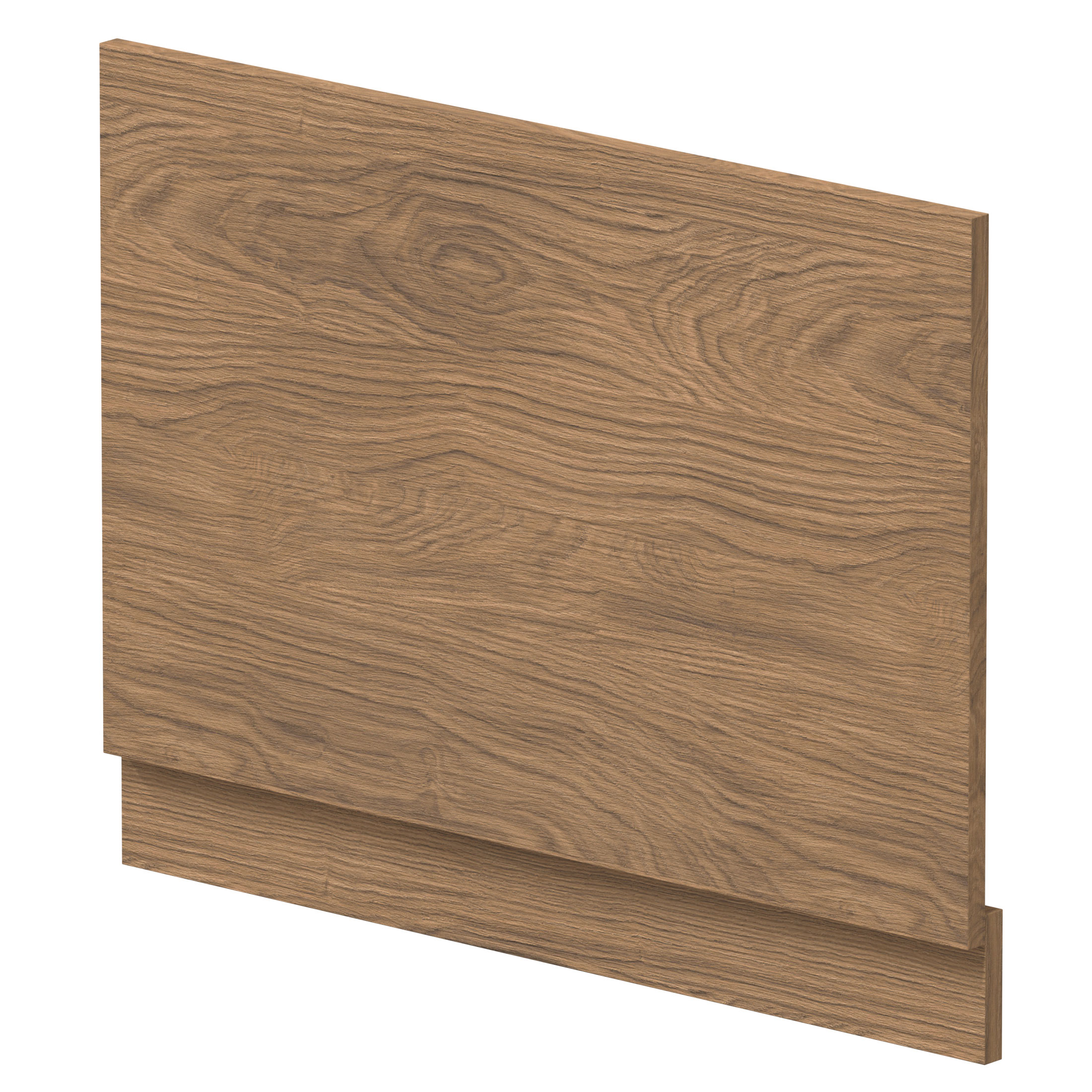 Hudson Reed Bath End Panel 560mm H x 750mm W - Antique Oak