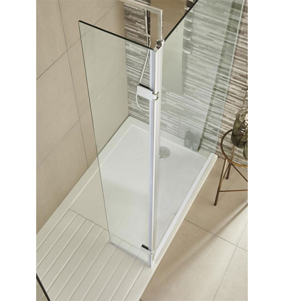 Hudson Reed Hinged Wet Room Panel WRSA030H 322mm 8mm Clear