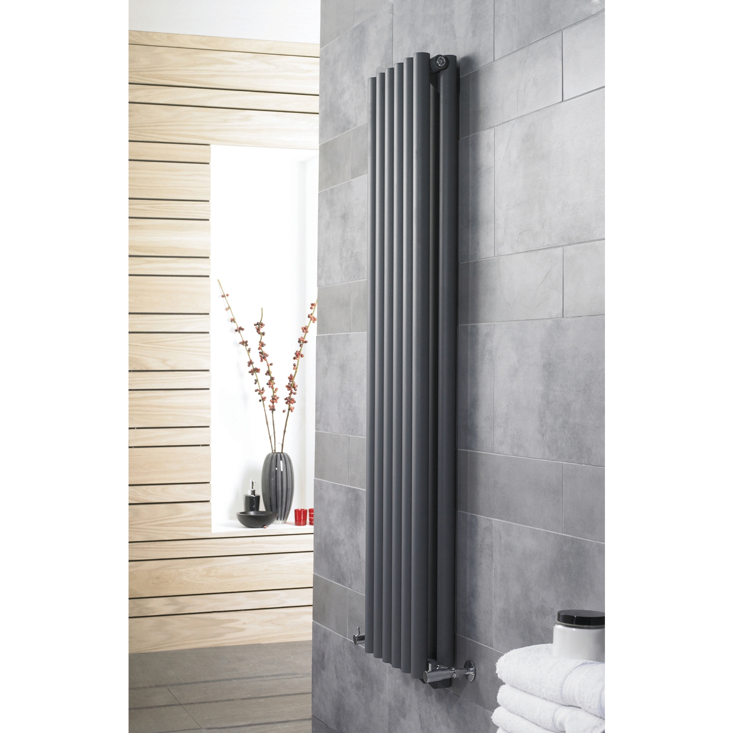 Hudson Reed Savy Designer Radiator HLA92 1800mm x 354mm Anthracite
