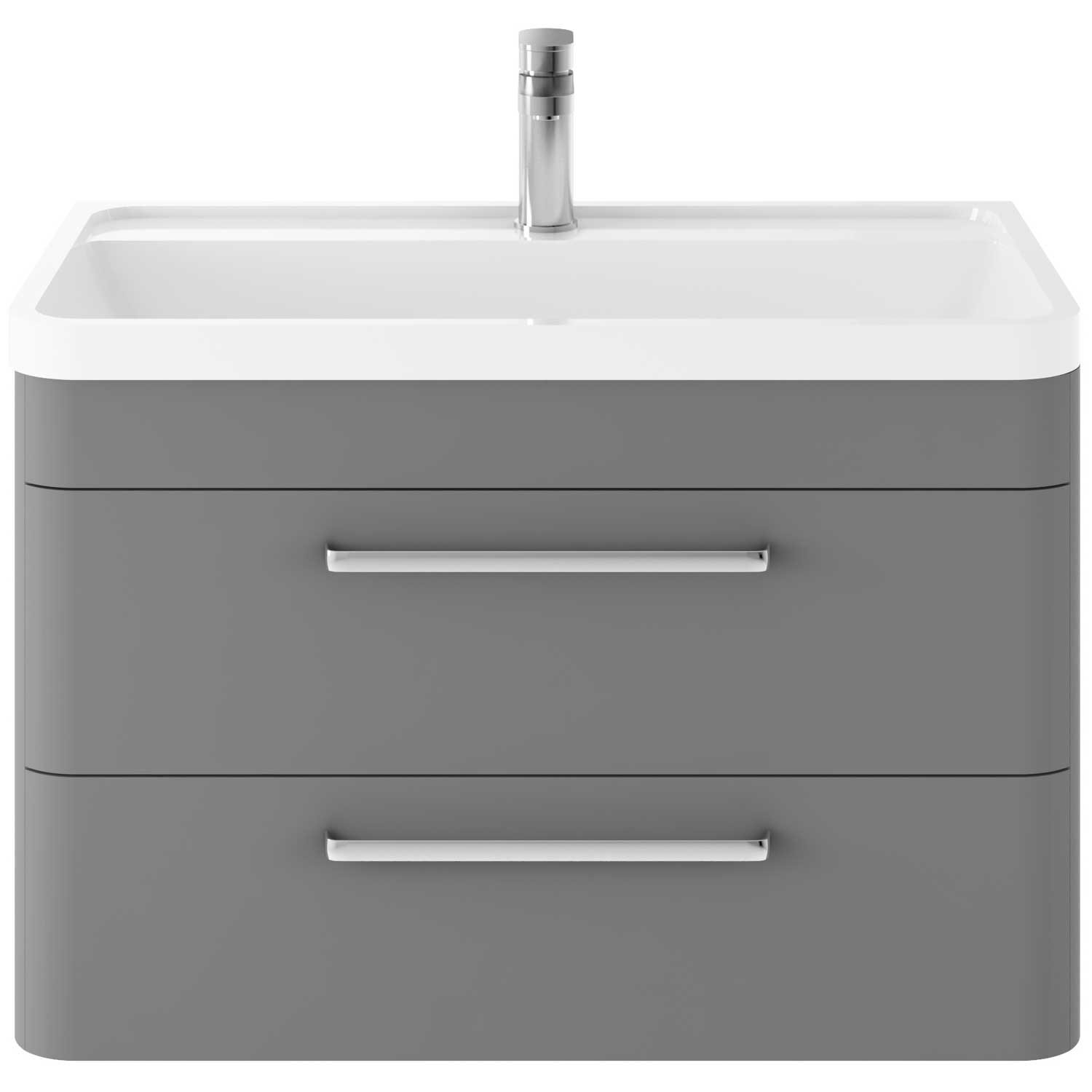 Hudson Reed Solar Vanity Unit 800mm SOL204 Cool Grey