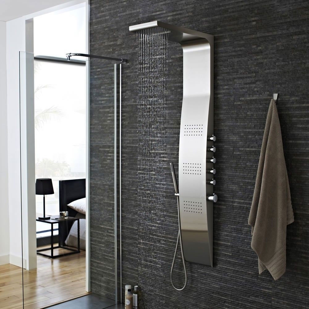 Hudson Reed Surface Shower Tower AS342 Thermostatic Stainless Steel
