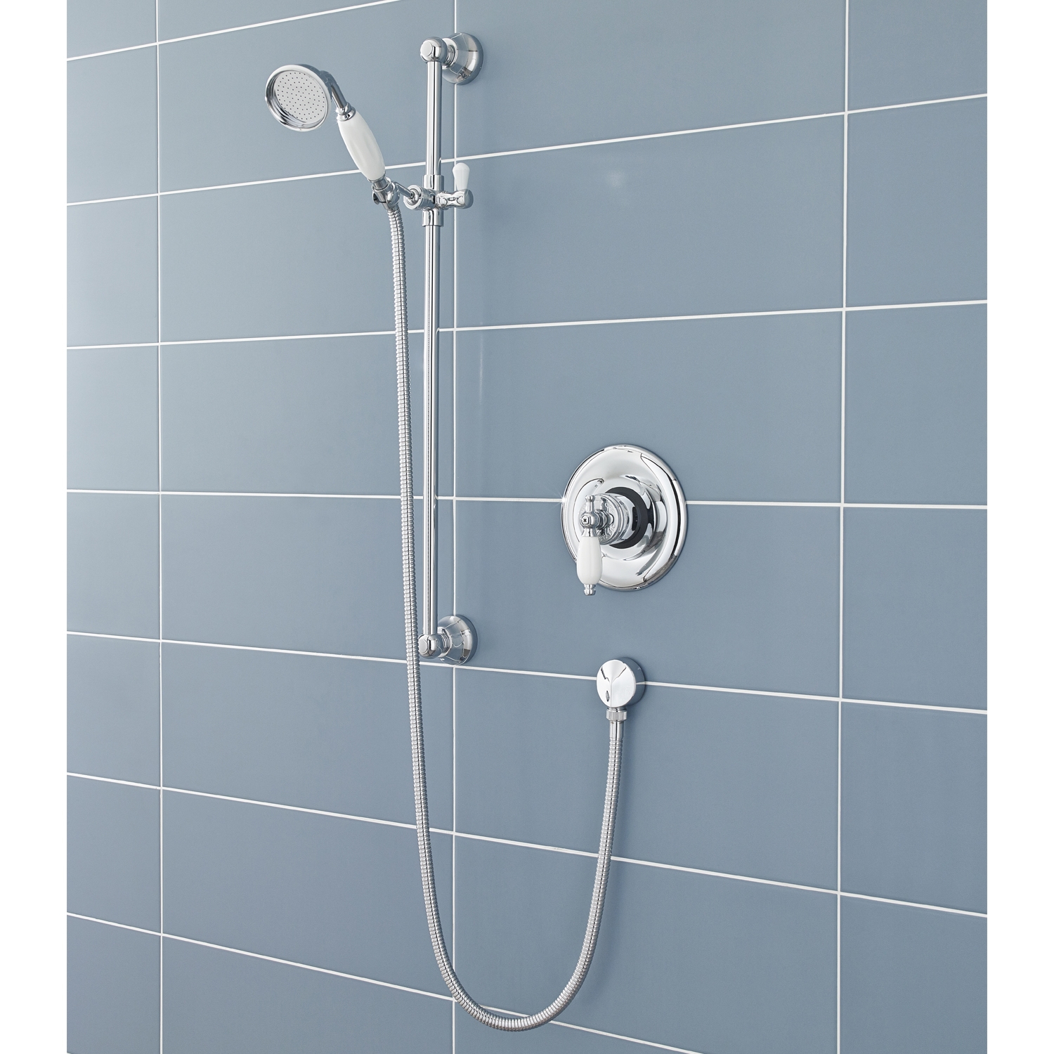 Hudson Reed Rigid Riser Shower Kit A3600 Traditional Chrome