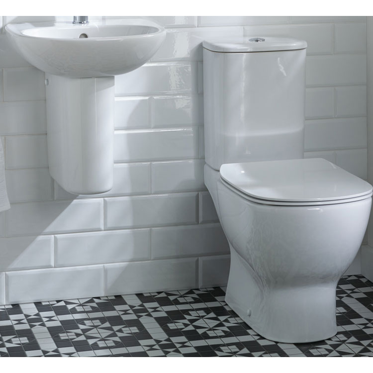 Ideal Standard I.life WC-bril – Softclose, Quick-release, Hoekig Design | Robuust Duroplast, Glanzend Grijs