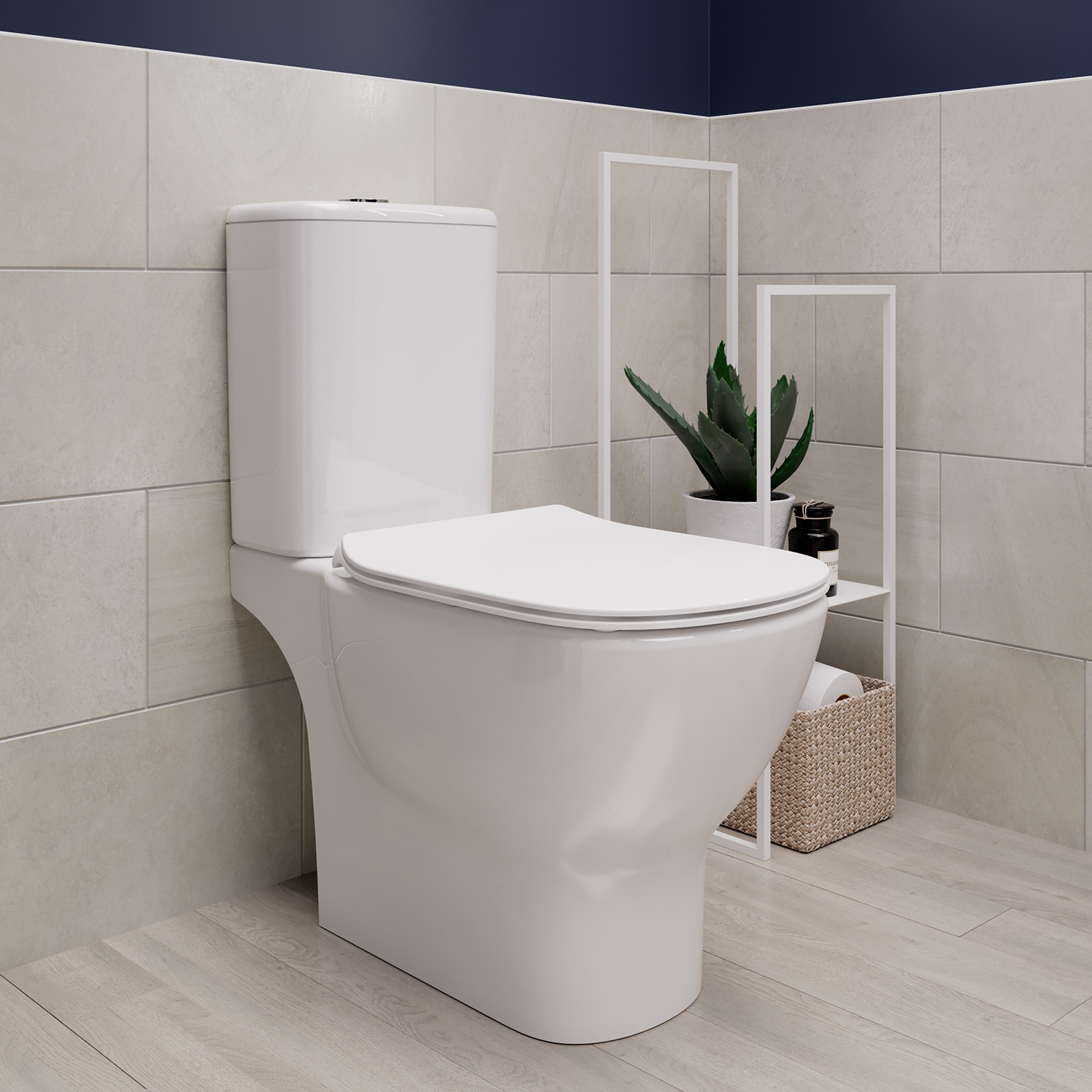 Ideal Standard Tesi Close Coupled Toilet with 6/4 Litre Cistern Soft