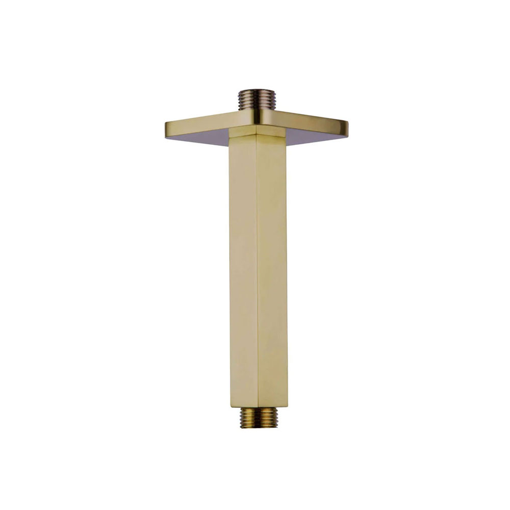 JTP HIX Ceiling Mounted Shower Arm 150mm Length - Brushed Brass
