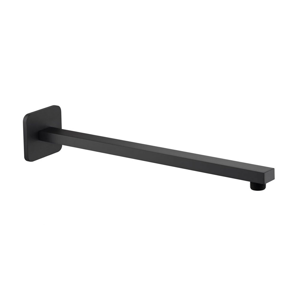 JTP HIX Wall Mounted Shower Arm 390mm Length - Matt Black