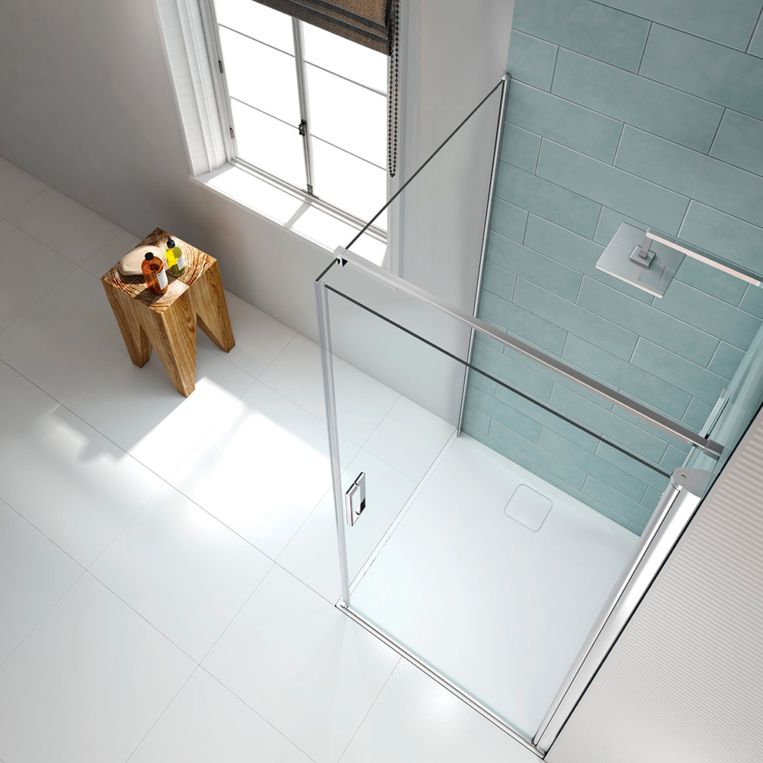 Merlyn 8 Series Frameless BiFold Shower Door M87111 760mm