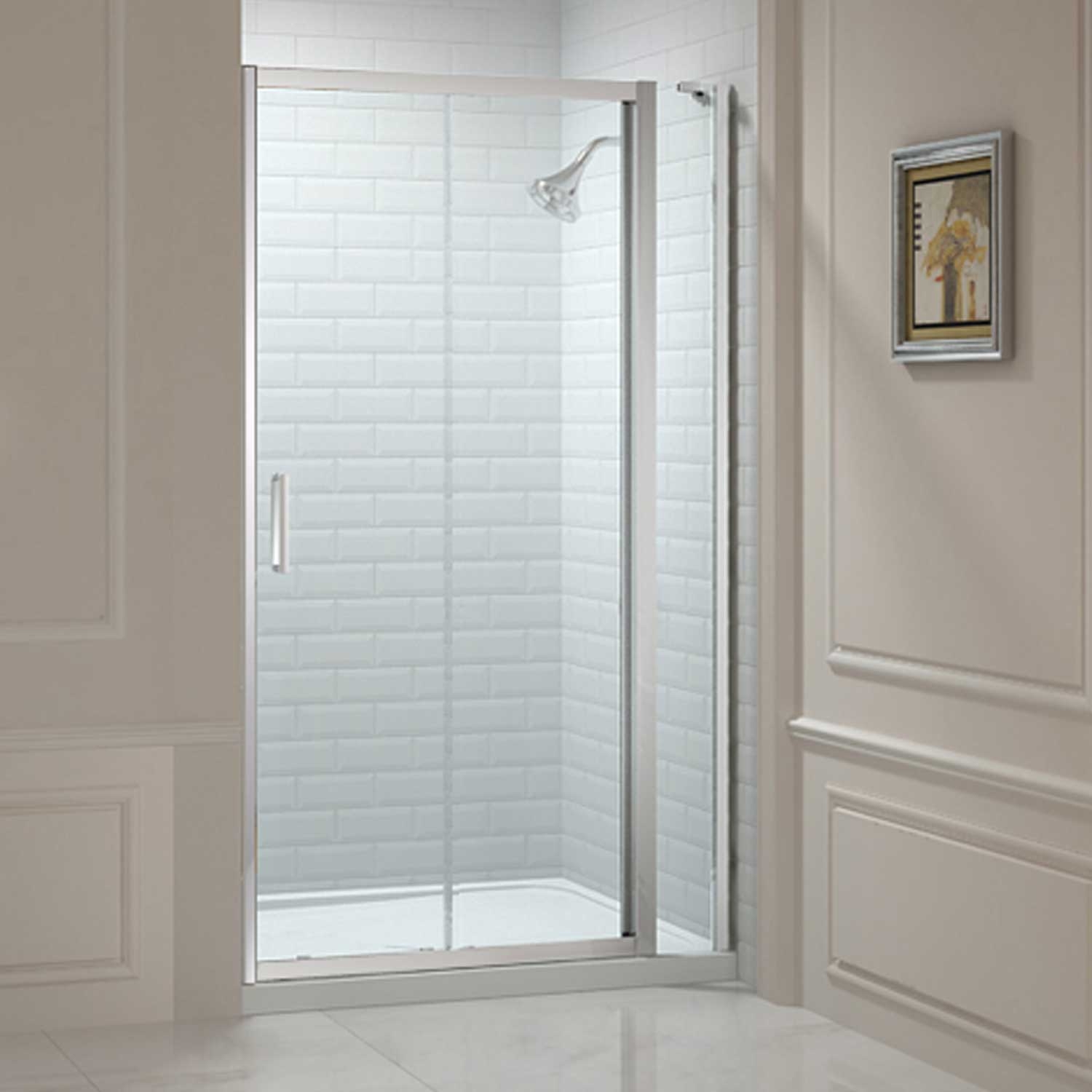 Merlyn 8 Series Sliding Shower Door MS88240 1300mm Chrome/Clear