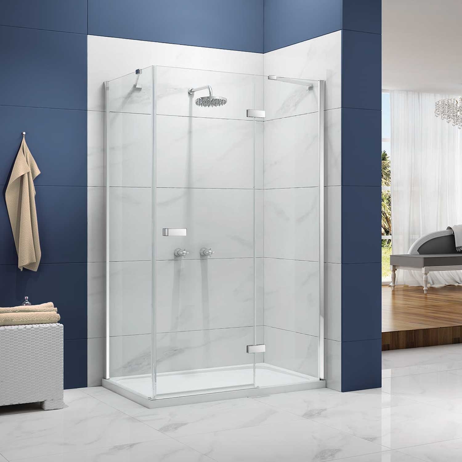 Merlyn Ionic Essence Hinged Shower Door A0111JF 1100mm Frameless