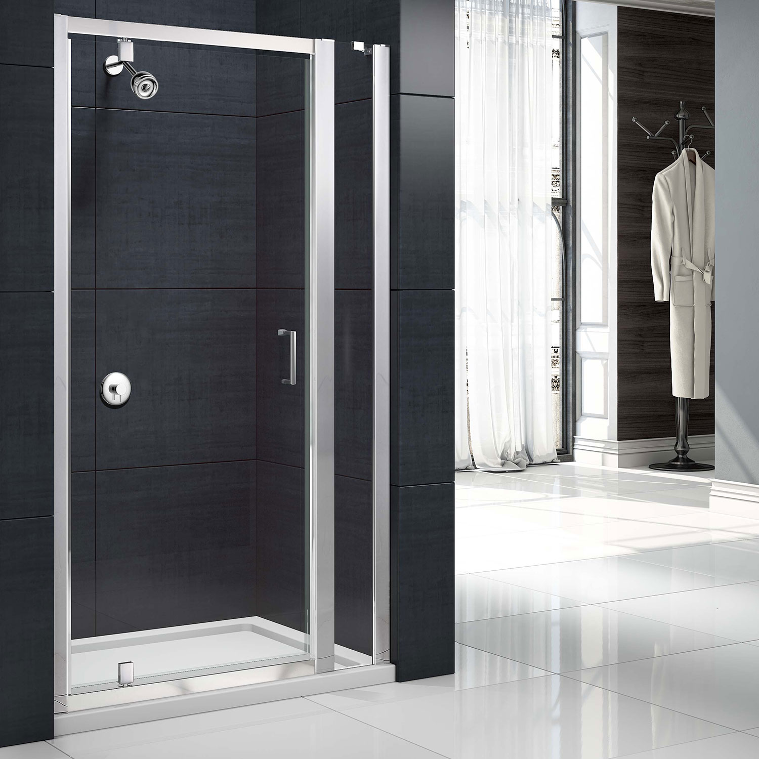 Merlyn Mbox Inline Panel 150mm Wide - 6mm Glass