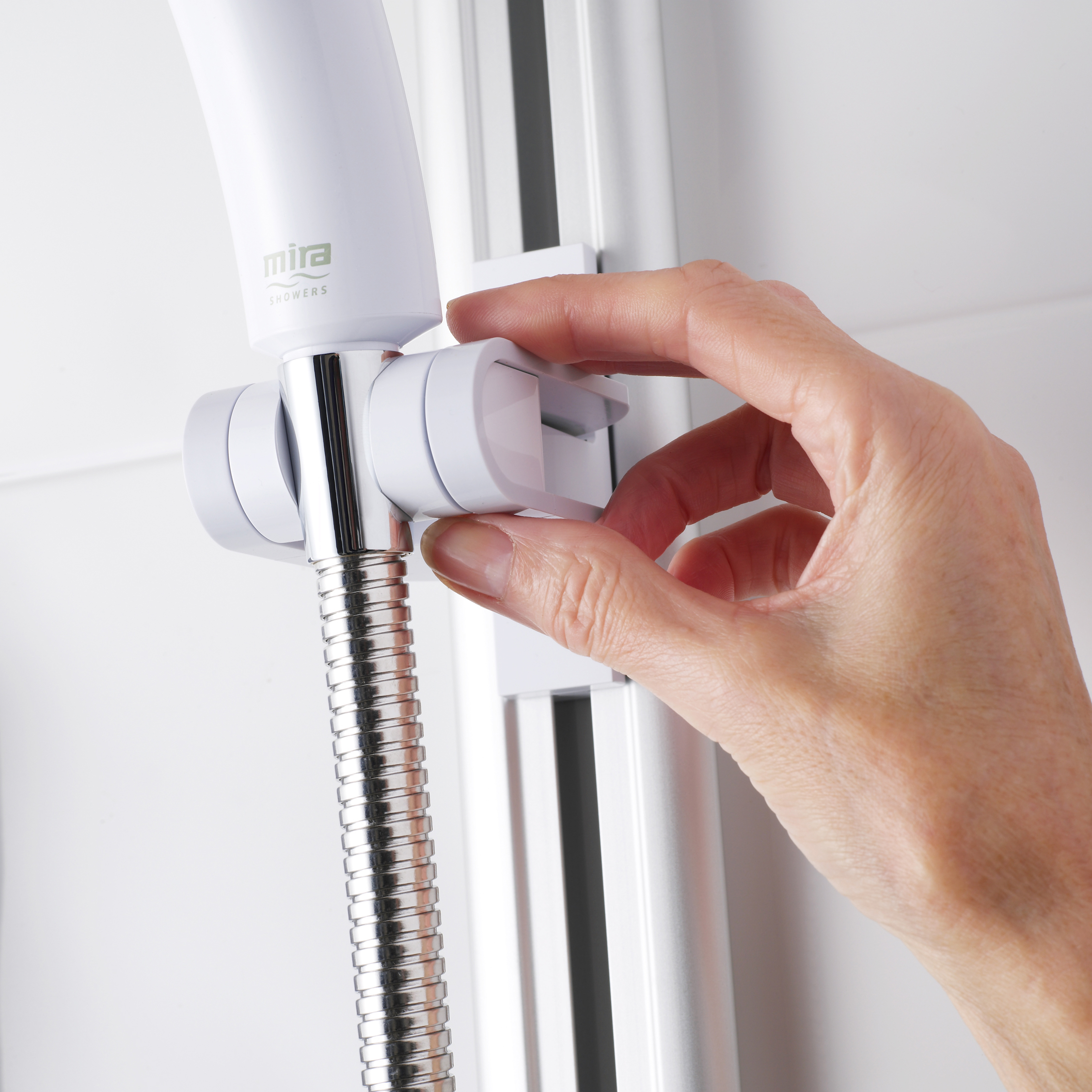 Mira Advance Flex Low Pressure Thermostatic Electric Shower - 9.0kW -  White/Chrome