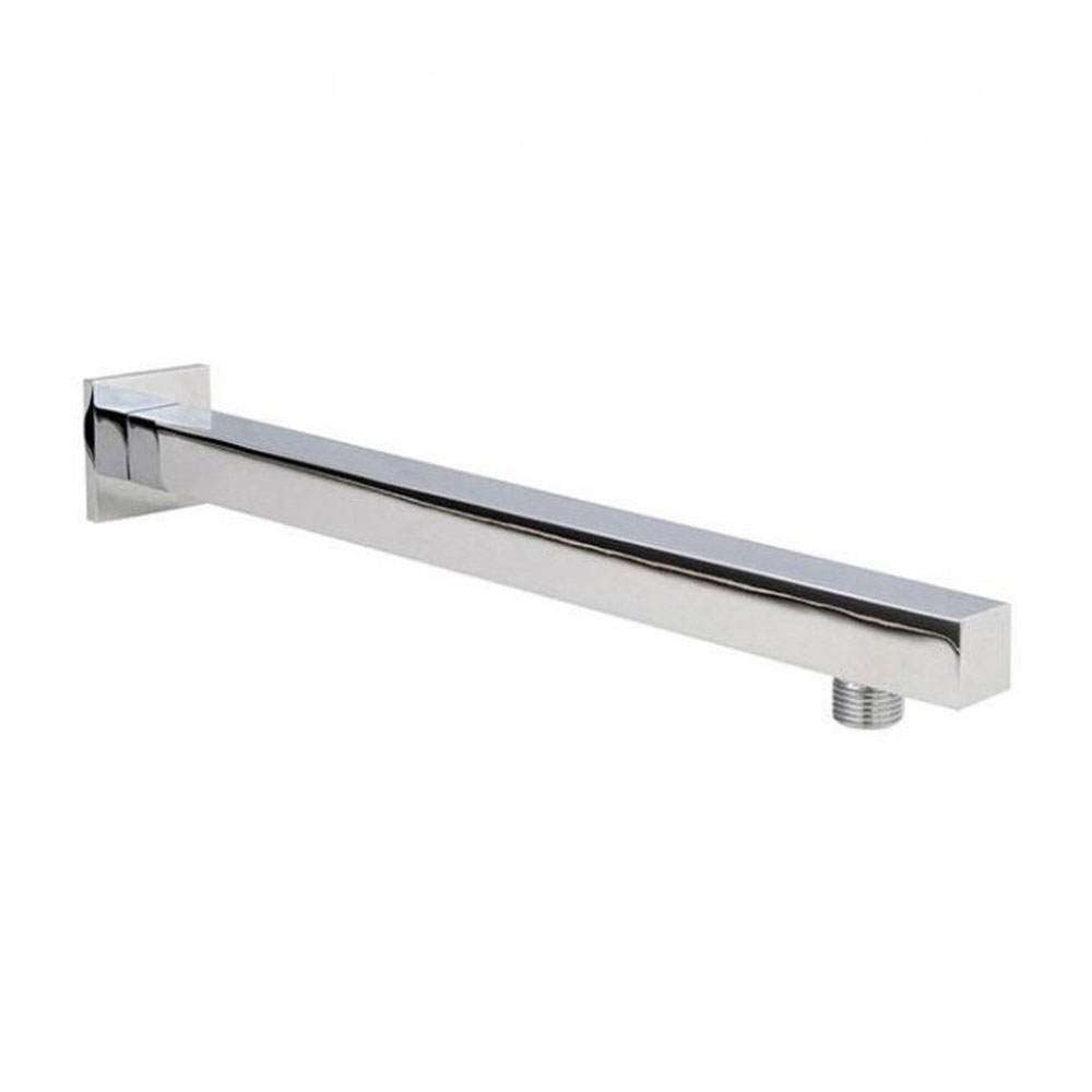 Nuie Square Wall Mounted Shower Arm 321mm Length - Chrome
