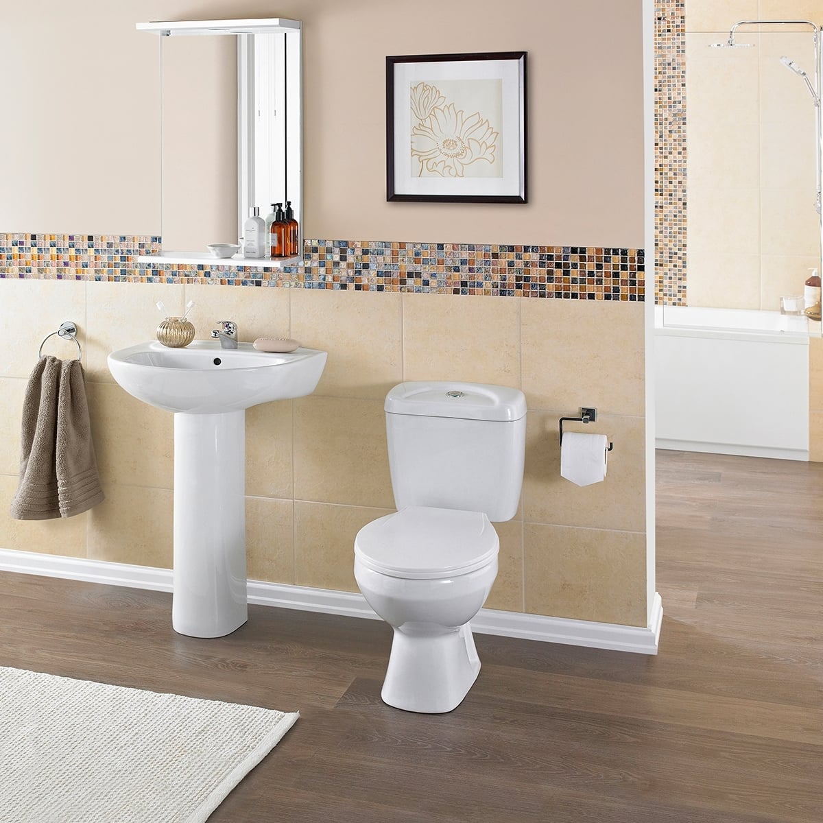 Premier Melbourne Toilet NCS150 Close Coupled White