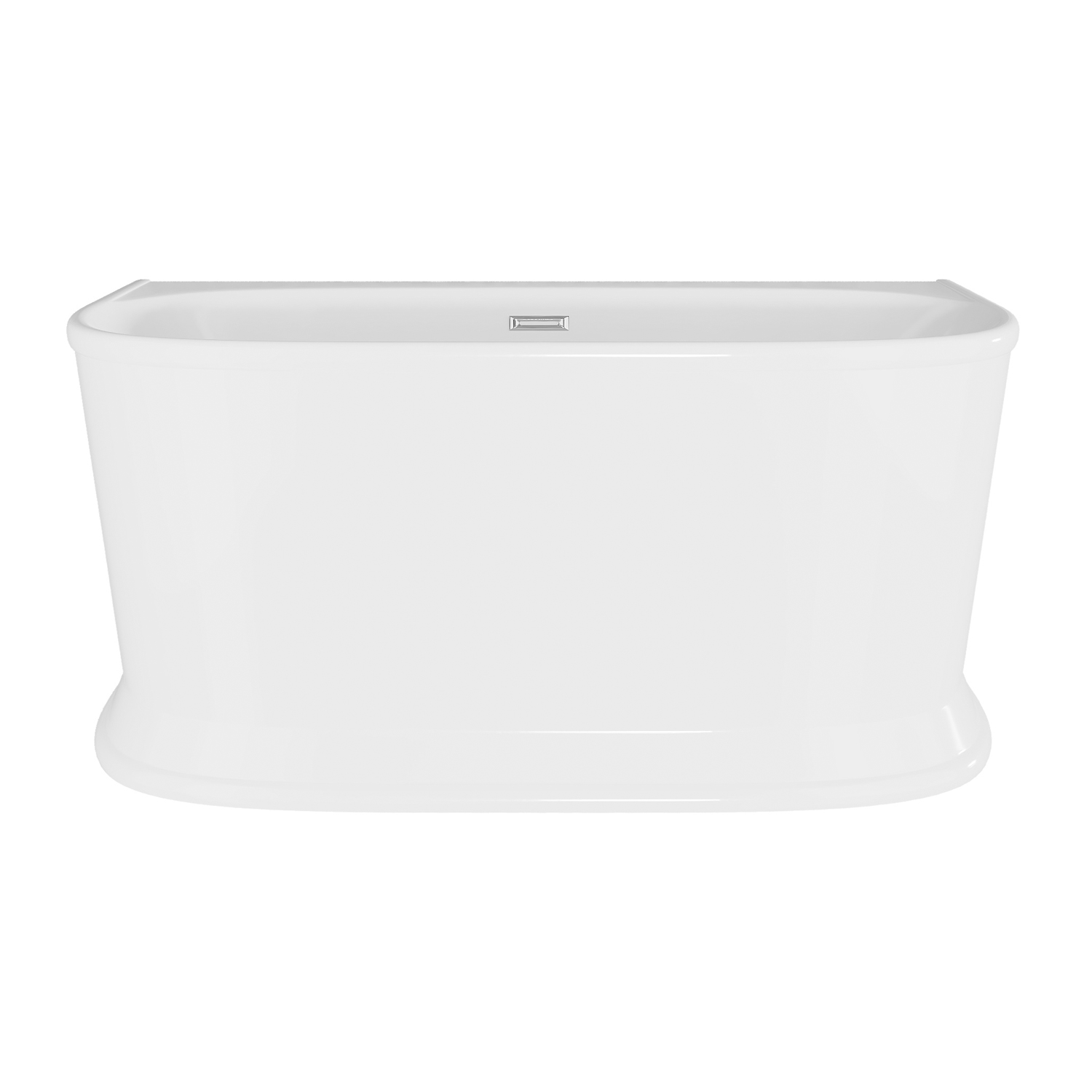 Delphi Paradise Skirted D-Shaped Back-to-Wall Freestanding Bath