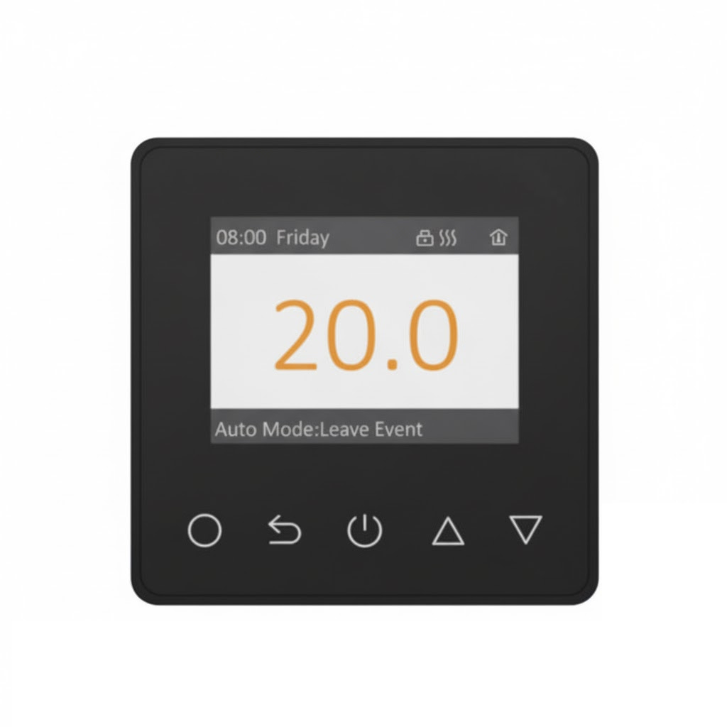 Redroom Wifi Enabled Thermostat Control - Black