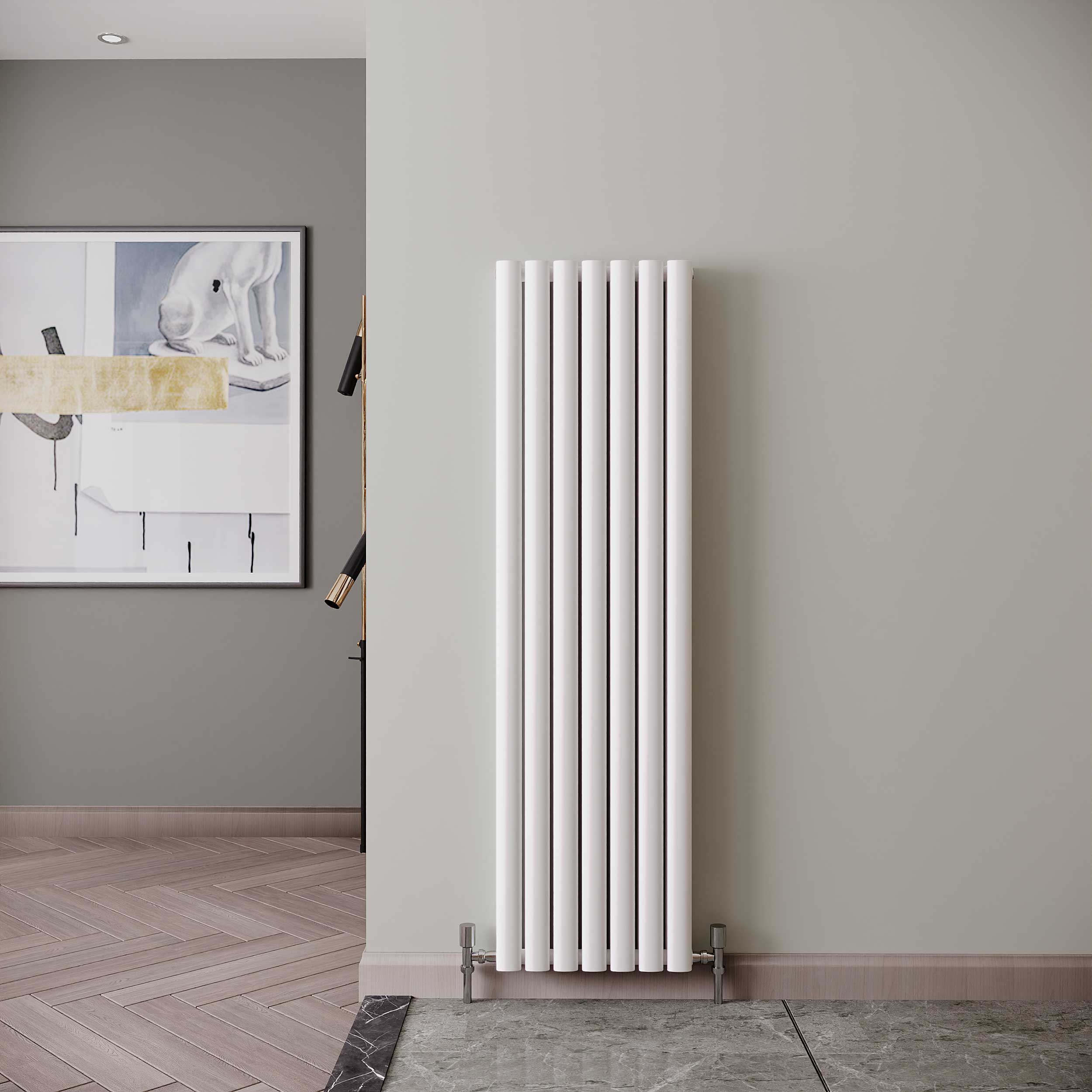 Reina Neva Designer Radiator | RND-NV4115WD | 1500mm x 413mm | White
