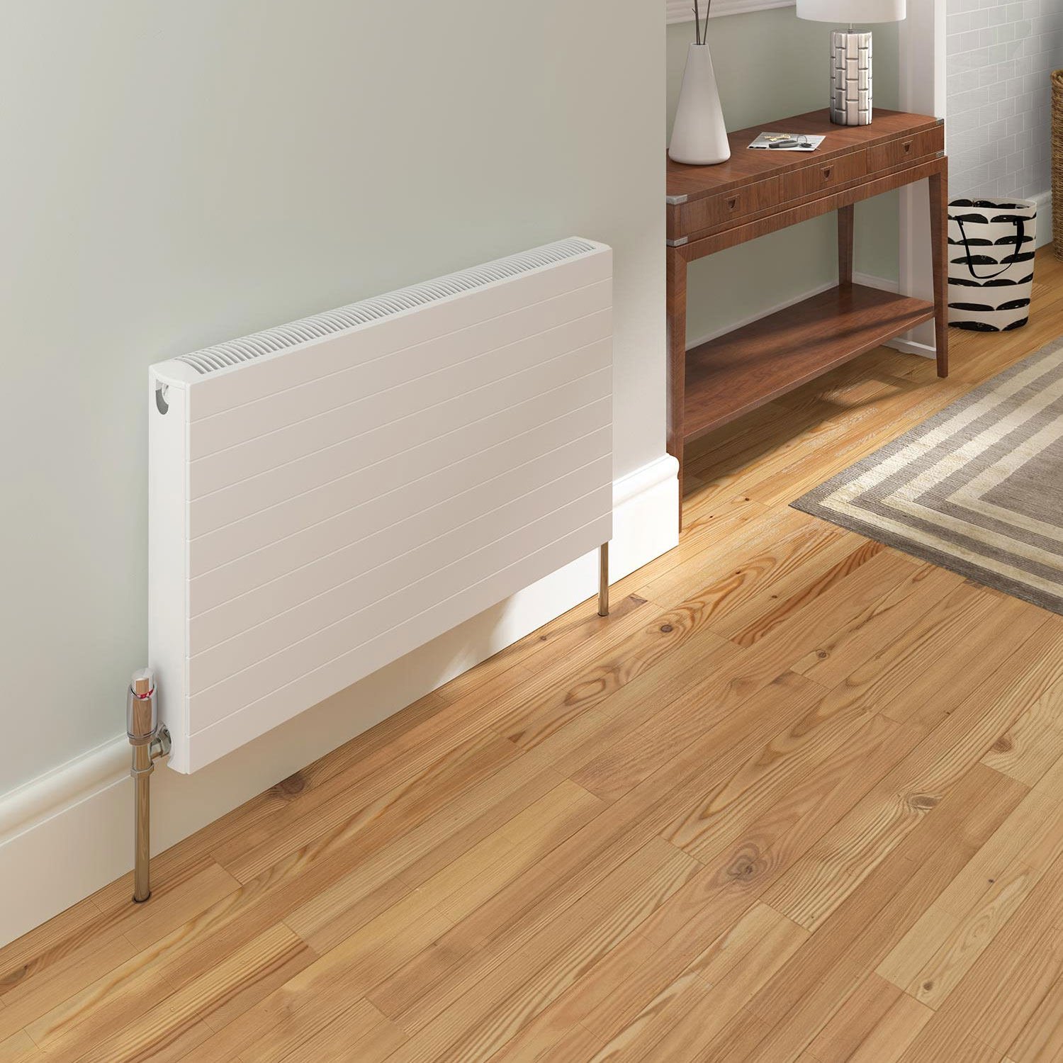 Stelrad Flat Fronted Radiators Stelrad 600mm X 1200mm 6517BTU