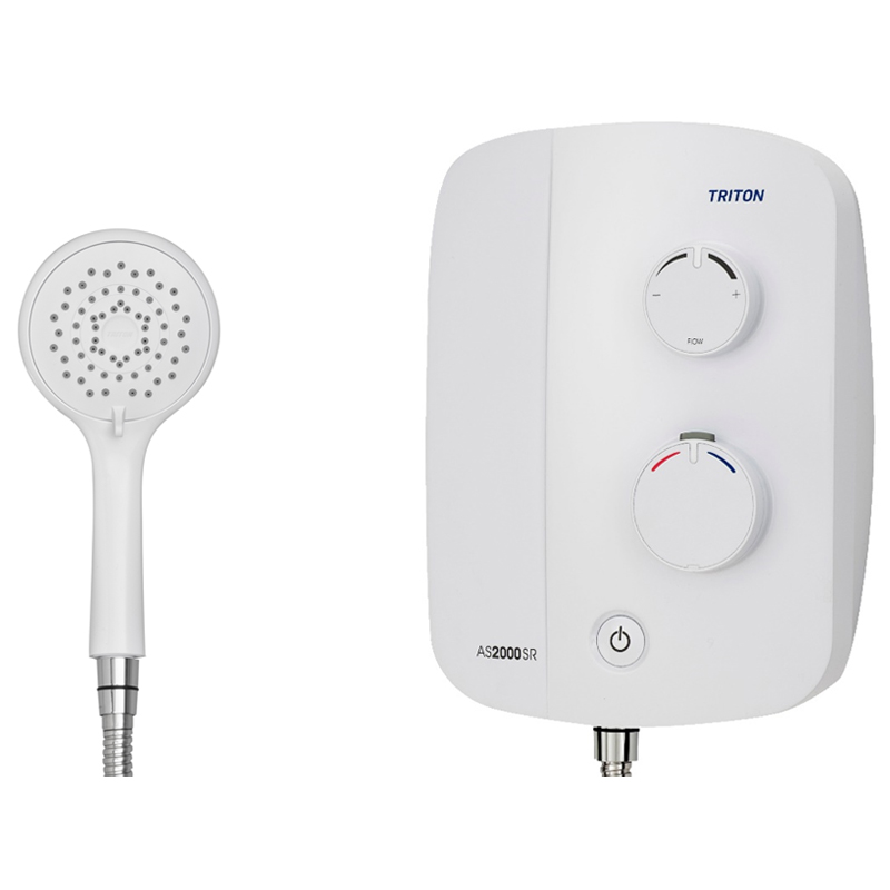 Triton Silent Running Electric Shower | TAS2000SR | White/Chrome