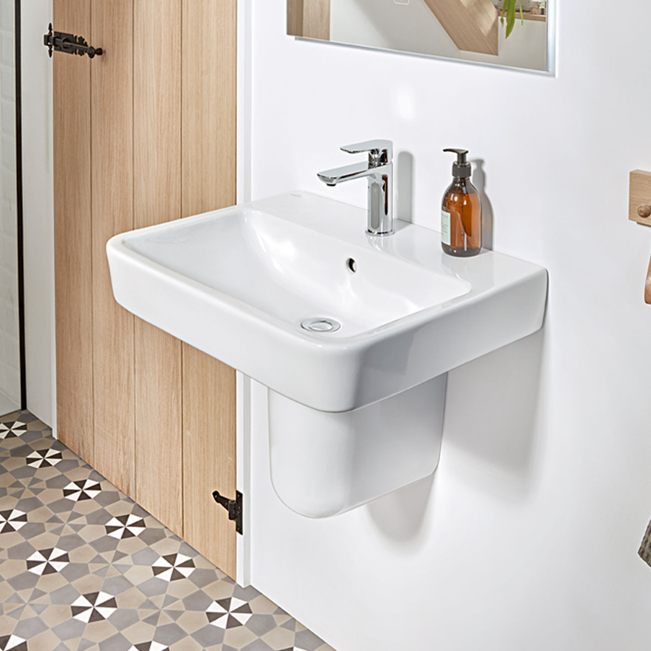 Villeroy & Boch O.novo - Lavabo 55x44 Cm, Sin Rebosadero, Orificio Para Grifo, CeramicPlus