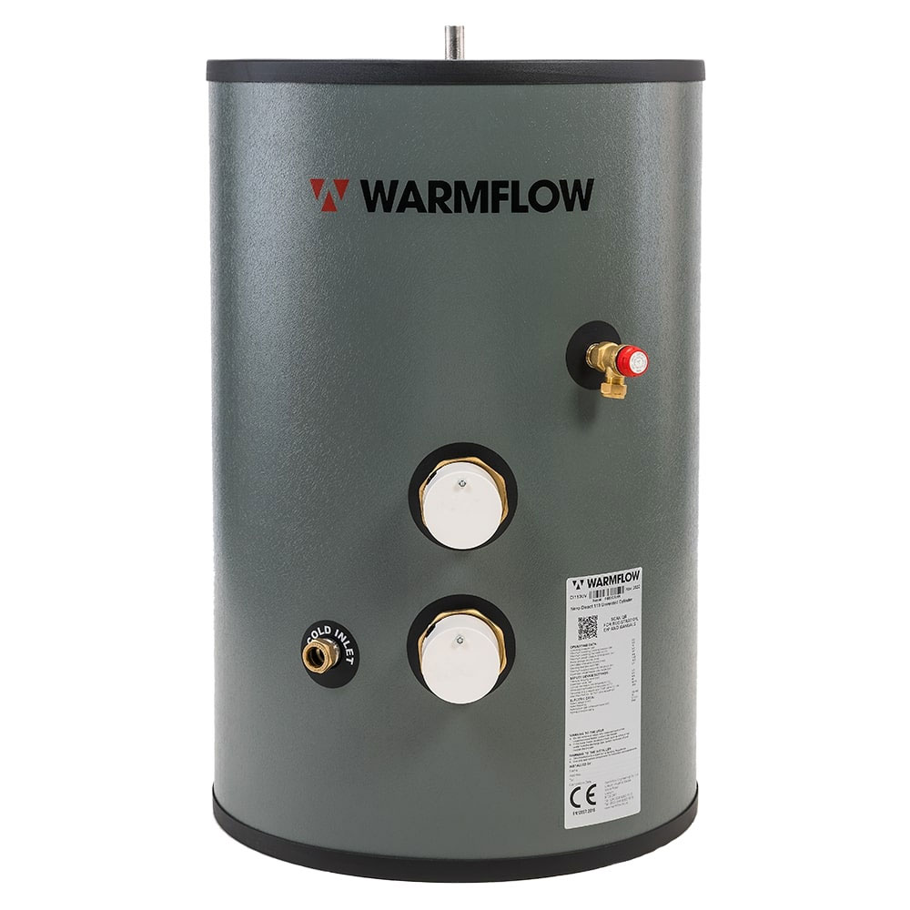 Warmflow Nero DIRECT Unvented Stainless Steel Hot Water Cylinder 170 LITRE