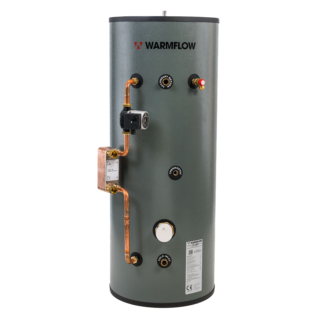 Unvented Cylinder Air Source Heat Pump Hot Water Tank Water Heater