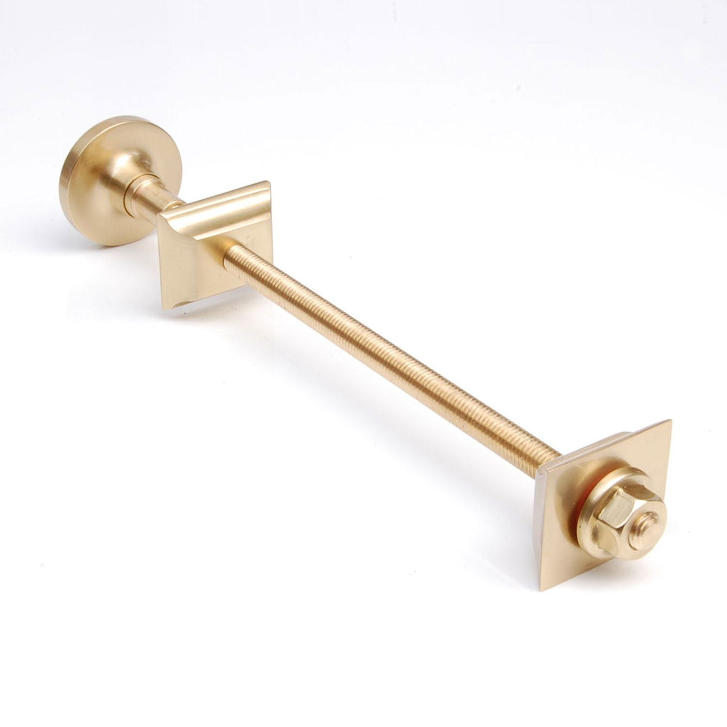 West Cast Iron Radiator Luxury Wall Stay, Single - Polished Brass