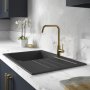 Abode Xcite 1.0 Bowl Granite Kitchen Sink 780mm x 500mm