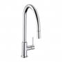Abode Althia Side Lever Pull Out Kitchen Sink Mixer Tap - Chrome