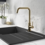 Abode Althia Single Lever Kitchen Sink Mixer Tap - Brushed Brass