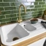 Abode Dune 1.5 Bowl Granite Kitchen Sink 1000mm x 500mm