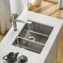 Abode Matrix R15 1.5 Bowl Stainless Steel Undermount Kitchen Sink 580mm x 440mm