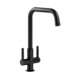Abode Pico Quad Monobloc Kitchen Sink Mixer Tap - Matt Black