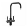 Abode Prostyle 3 IN 1 Quad Spout Monobloc Kitchen Sink Mixer Tap - Matt Black