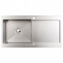 Abode Verve 1.0 Bowl Inset Kitchen Sink 1000mm L x 530mm W - Stainless Steel