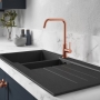 Abode Xcite 1.5 Bowl Granite Kitchen Sink 1000mm x 500mm