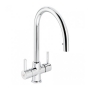 Abode Zest Monobloc Pull Out Kitchen Sink Mixer Tap - Chrome