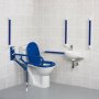 AKW Standard Doc M Pack with Close Coupled Disabled Toilet - Blue