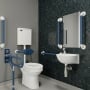 AKW Standard Low-Level Doc M Pack Disabled Toilet with Grab Rails and TMV3 Mixer Tap