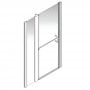 AKW Larenco Duo Inline Hinged Shower Door 1300mm Wide - 6mm Glass