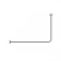 AKW L-Shaped Shower Curtain Rail 1000mm x 2000mm Including Fittings
