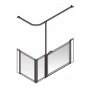 AKW Option Q Shower Screen 1300mm x 700mm - Right Handed