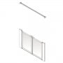AKW Option M 750 Shower Screen 1250mm Wide - Non Handed